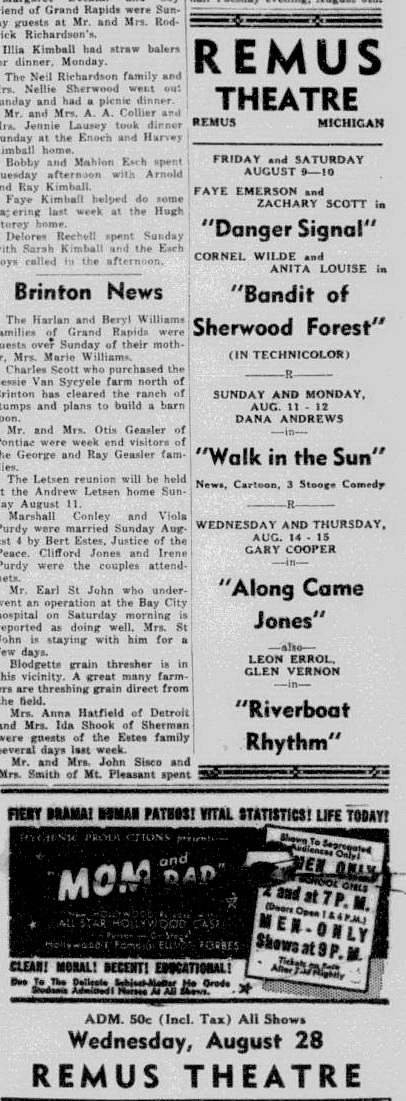 Bryce Theatre - 1946 Ad (newer photo)